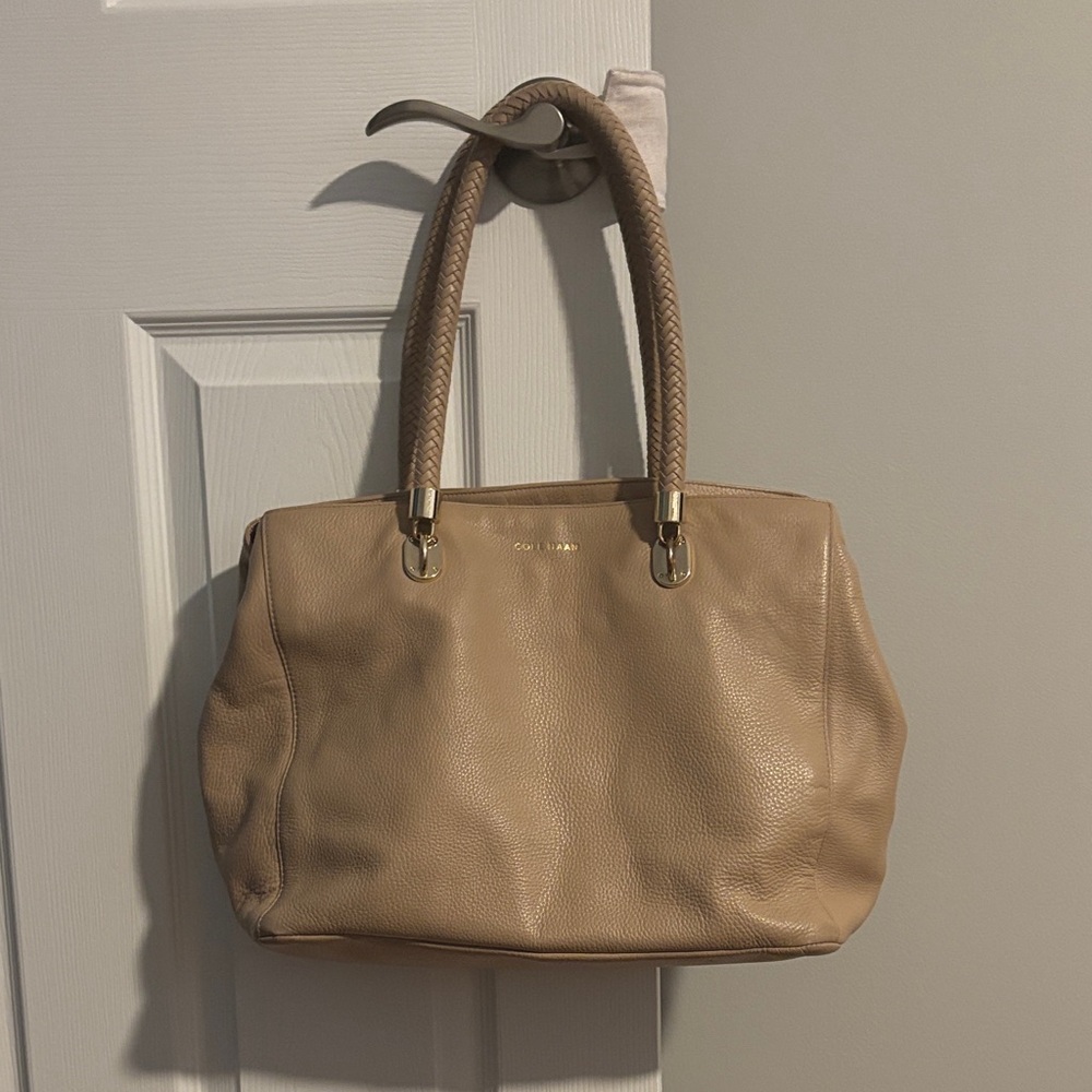 Cole Haan Tan Leather Tote Bag